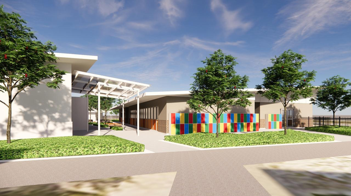 Architectural render of the Mark Oliphant College campus