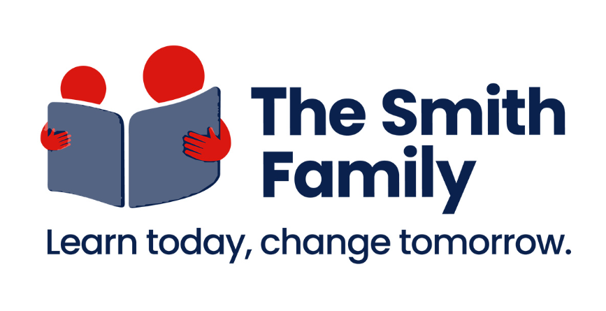The Smith Family logo with the tagline 'Learn today, change tomorrow'