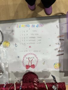 Student stall selling handmade accessories at Year 6 Enterprise Day